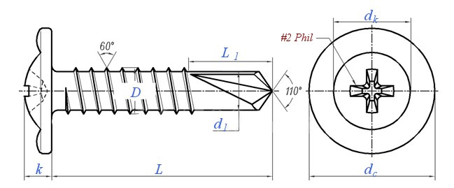 Head Self Tapping Screw